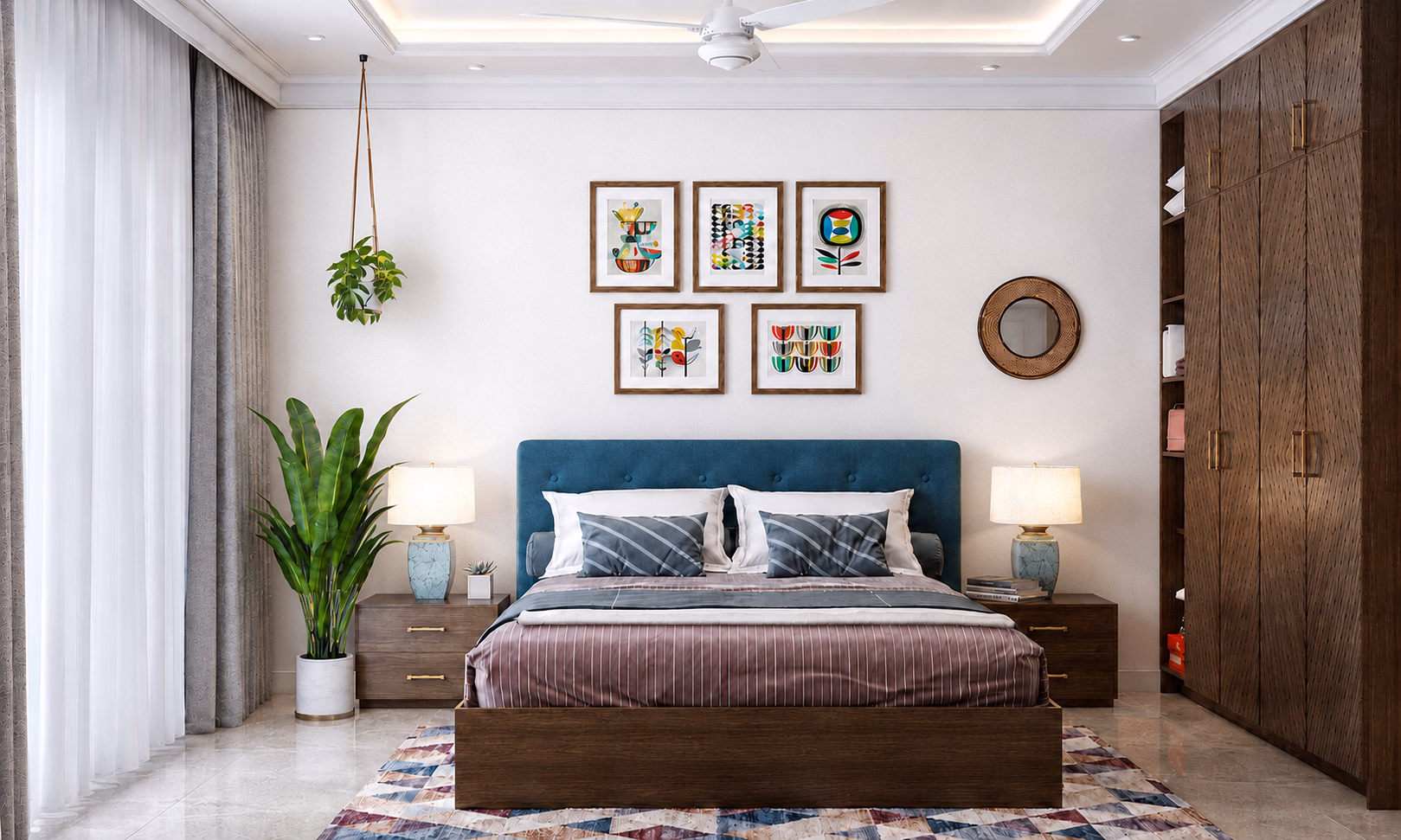 Teal headboard suite preview