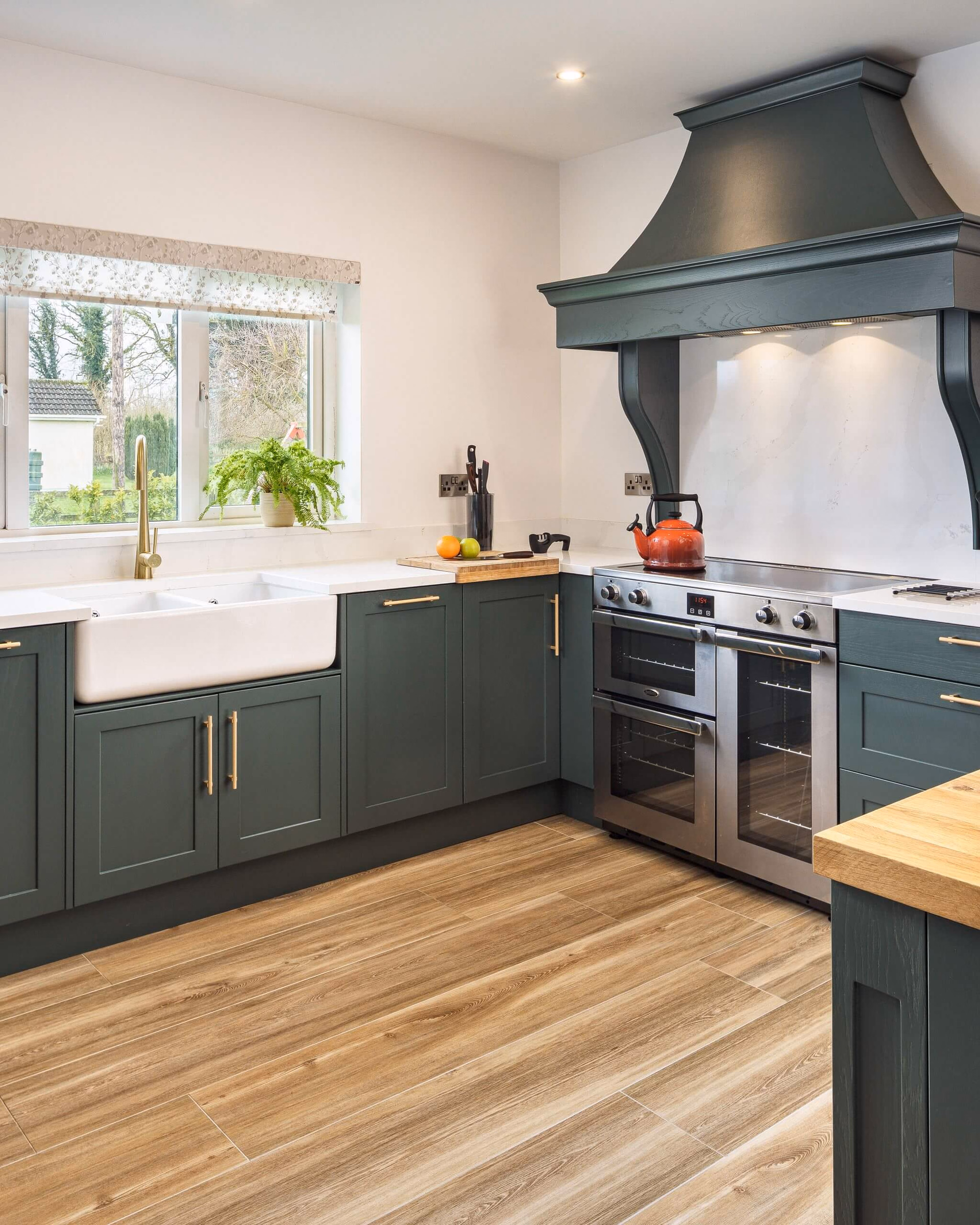 Kildare green kitchen preview